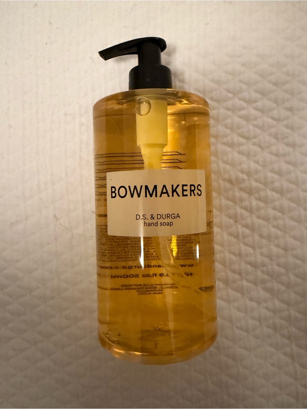 D.S. & Durga Bowmakers Hand Soap 16.9 fl oz, 500 ML New